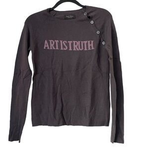 Zadig & Voltaire “Art is Truth” Cashmere Sweater